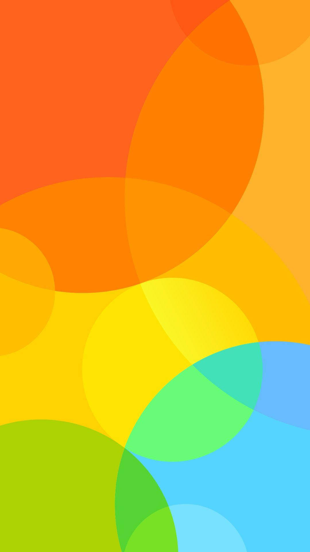 Xiaomi, Colorful Circles, vibrant overlapping circles, Full HD Phone Wallpaper