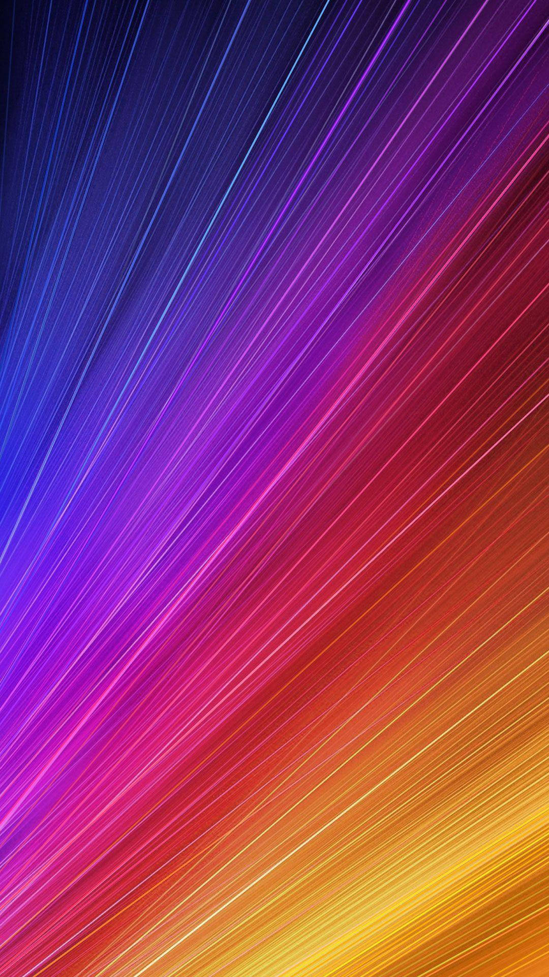 Vibrant Lines, Xiaomi, deep blue, Full HD Phone Wallpaper