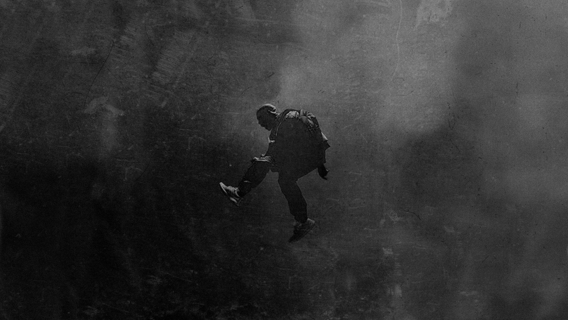 XX Tentacion, silhouette, mist, Full HD Desktop Wallpaper