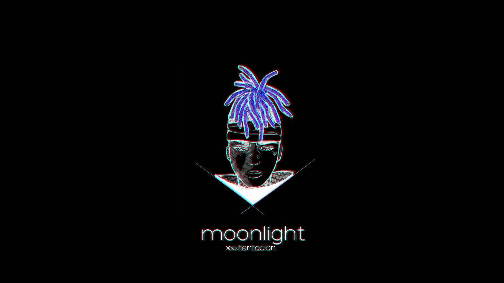 XX Tentacion, blue dreadlocks, white triangular collar, Full HD Desktop Wallpaper