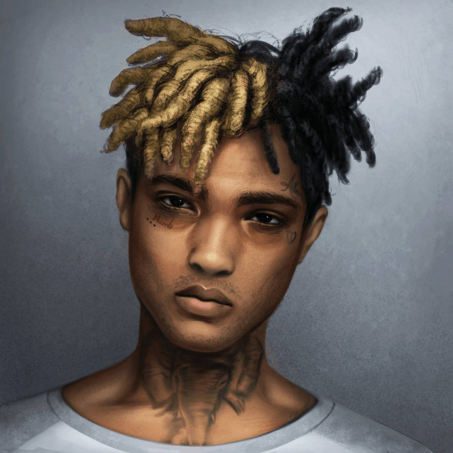 XX Tentacion, dreadlocks, tattoos, SD Desktop Wallpaper