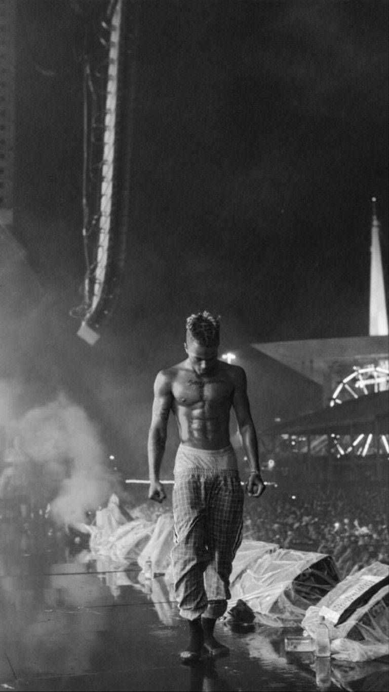 XXXTentacion Aesthetic, live concert, wet stage, HD Phone Wallpaper