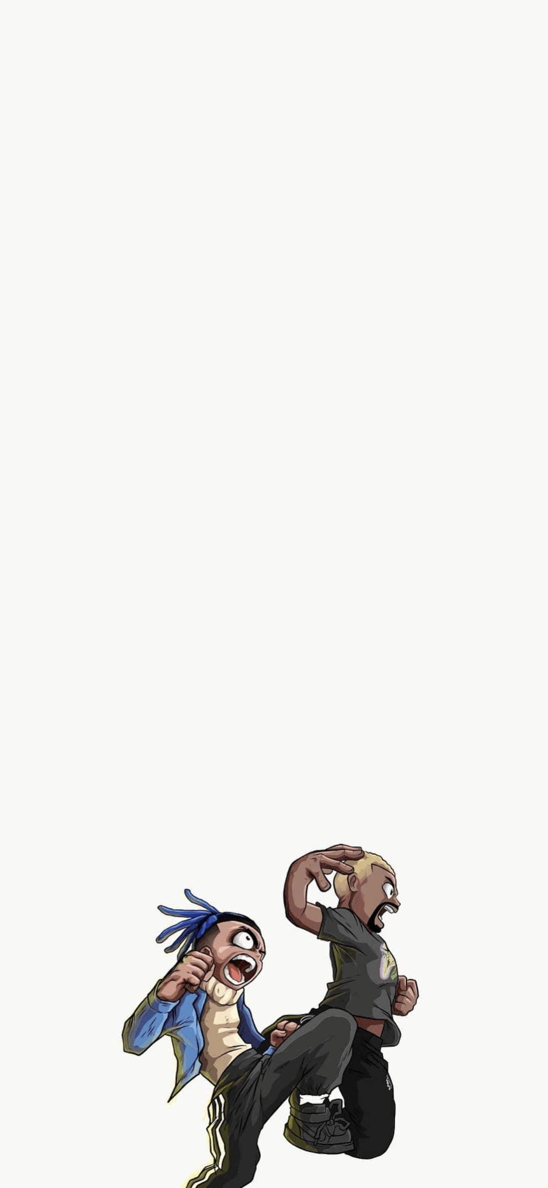 XXXTentacion, anime cartoon, kick, Full HD Phone Wallpaper