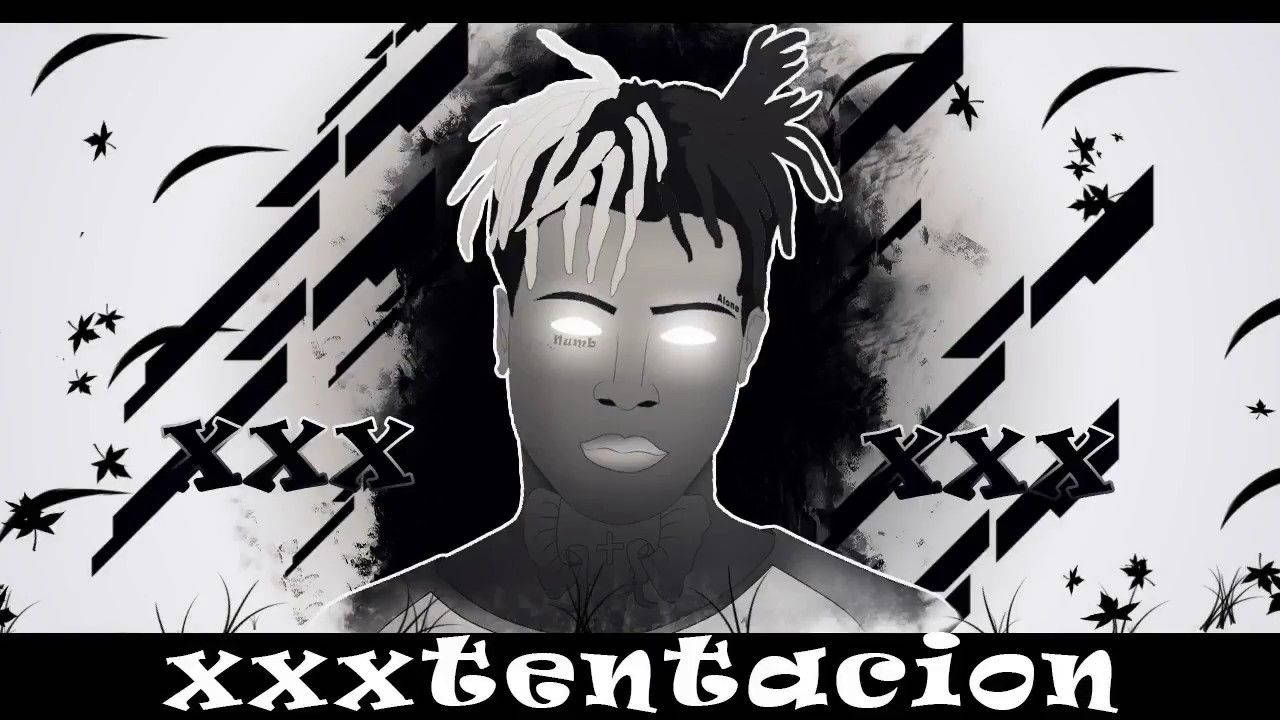 XXXTentacion, anime rapper, glowing eyes, HD Desktop Wallpaper