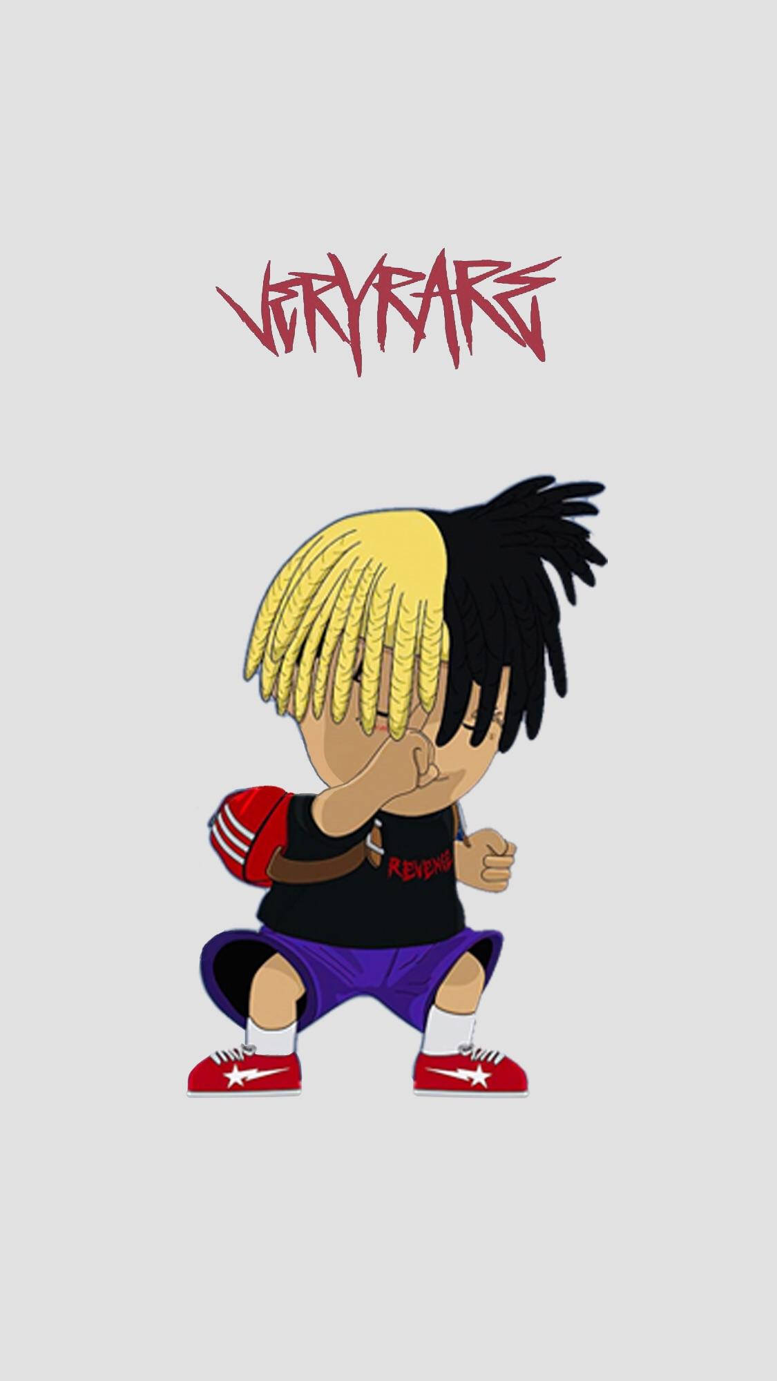 Xxxtentacion Anime, two-toned hair, yellow and black hair, Full HD Phone Wallpaper