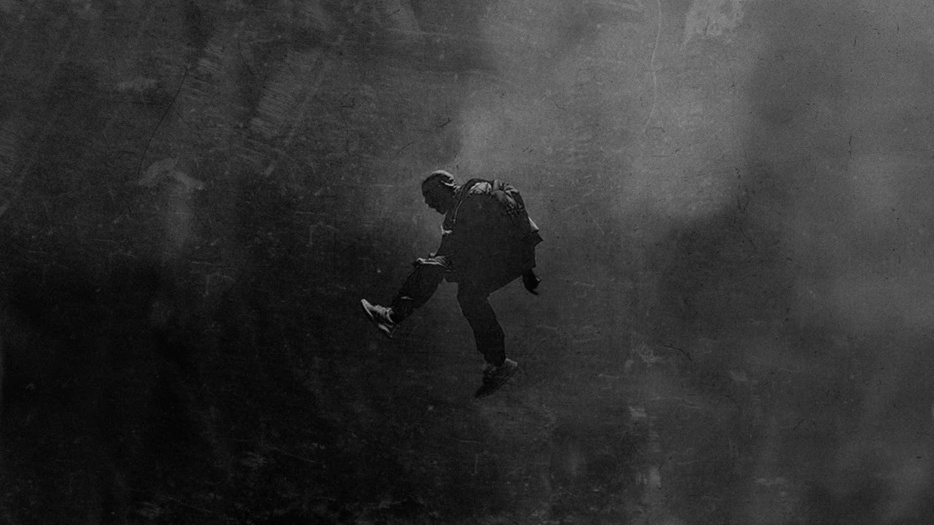 XXXTENTACION, laptop, monochrome, Full HD Desktop Wallpaper