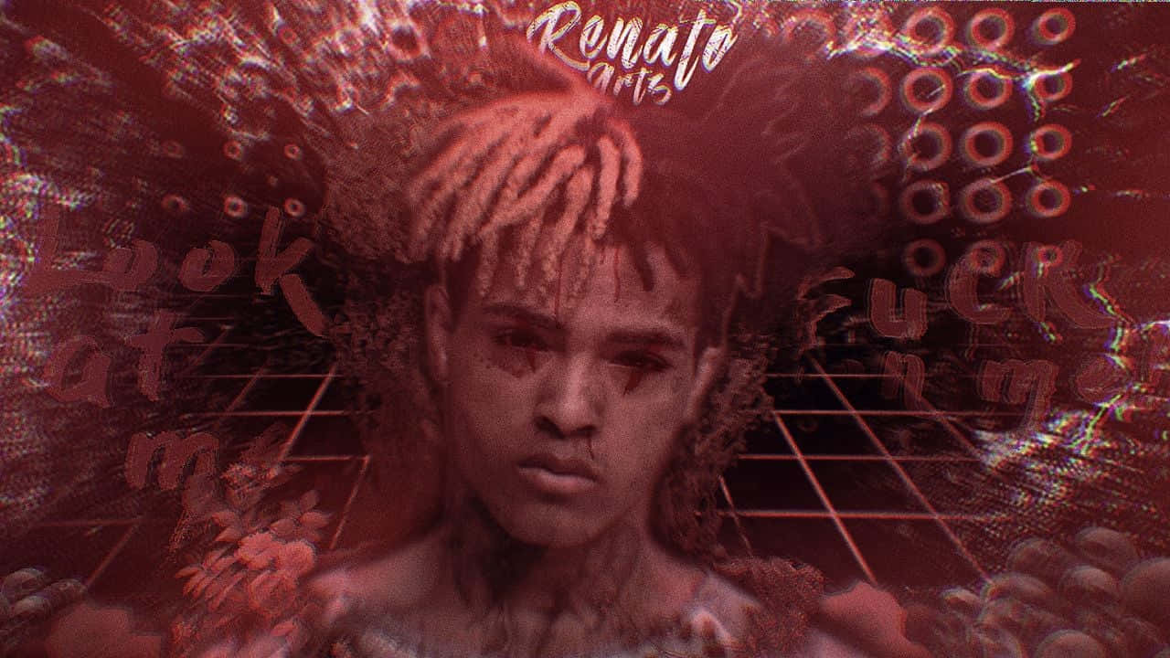 Xxxtentacion, laptop, glitchy, HD Desktop Wallpaper