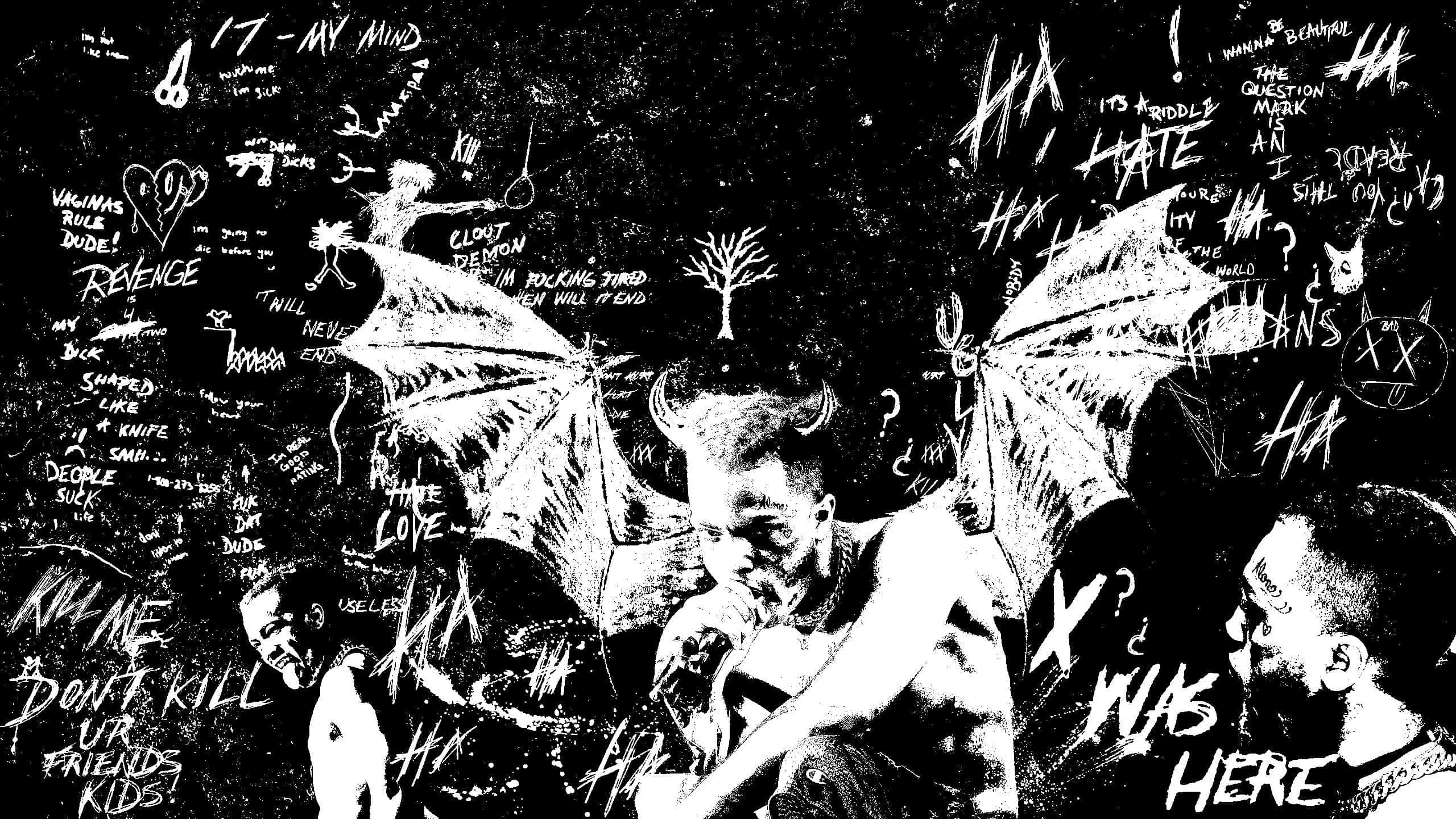 XXXTentacion, bad, lyrics, 2K Desktop Wallpaper