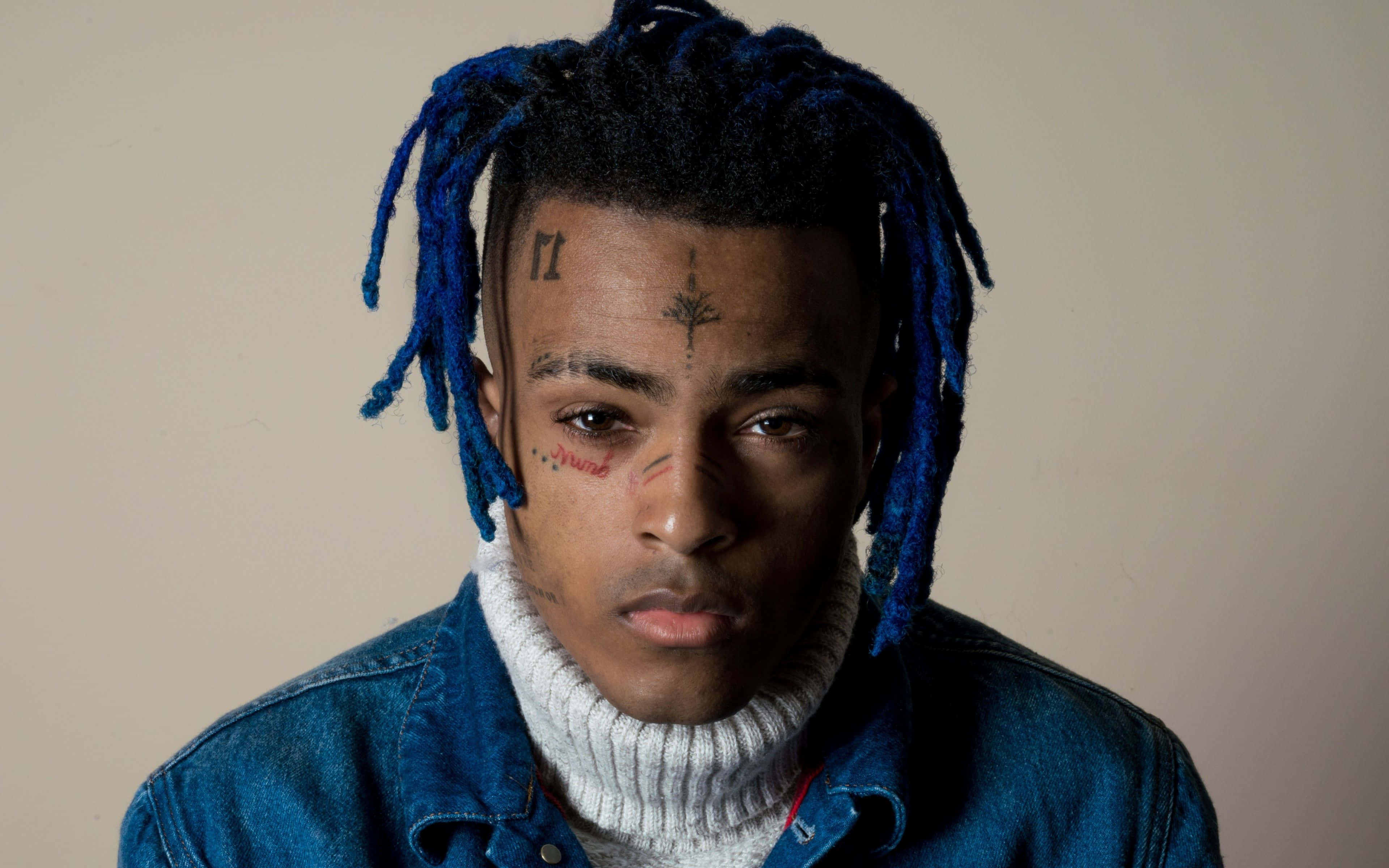 Xxxtentacion, laptop, denim jacket, 4K Desktop Wallpaper