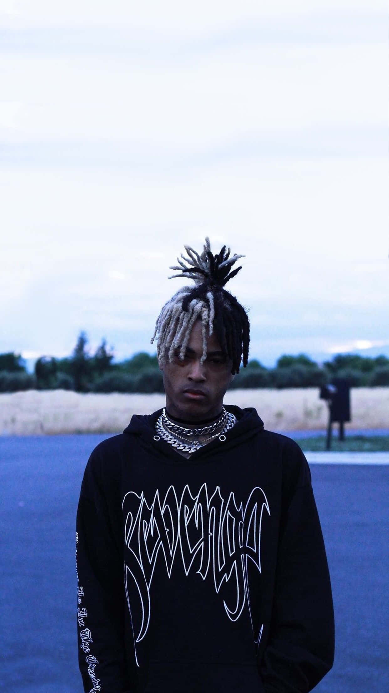 Xxxtentacion, dreadlocks, layered chains, Full HD Phone Wallpaper