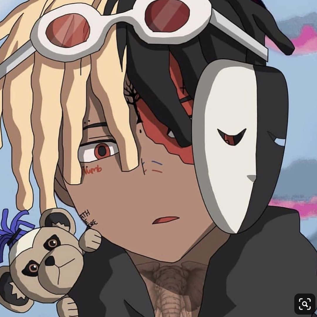 Xxxtentacion PFP, animated child, blonde dreadlocks, SD Desktop Wallpaper
