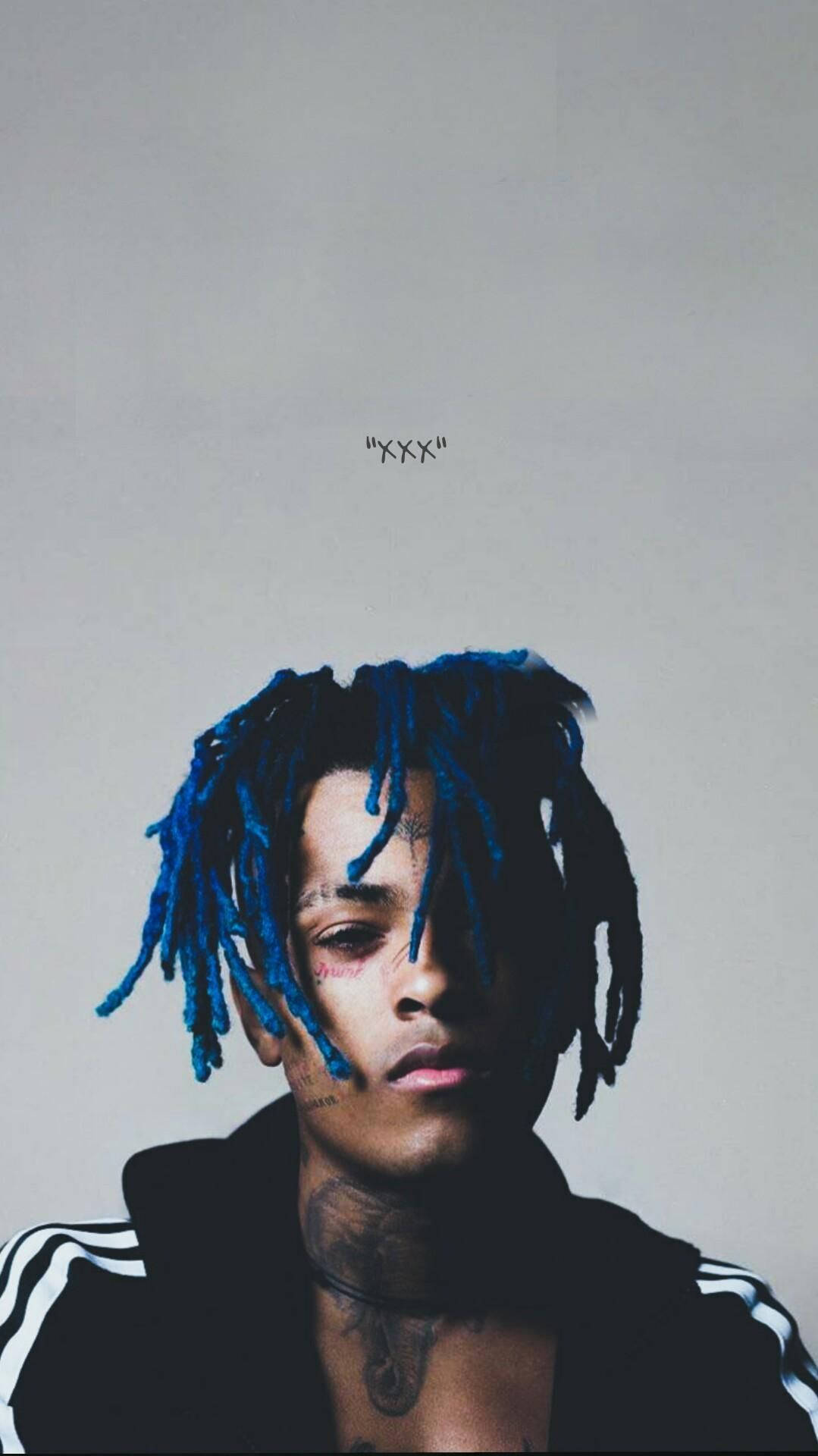 XXXTentacion, blue hair, dreadlocks, Full HD Phone Wallpaper