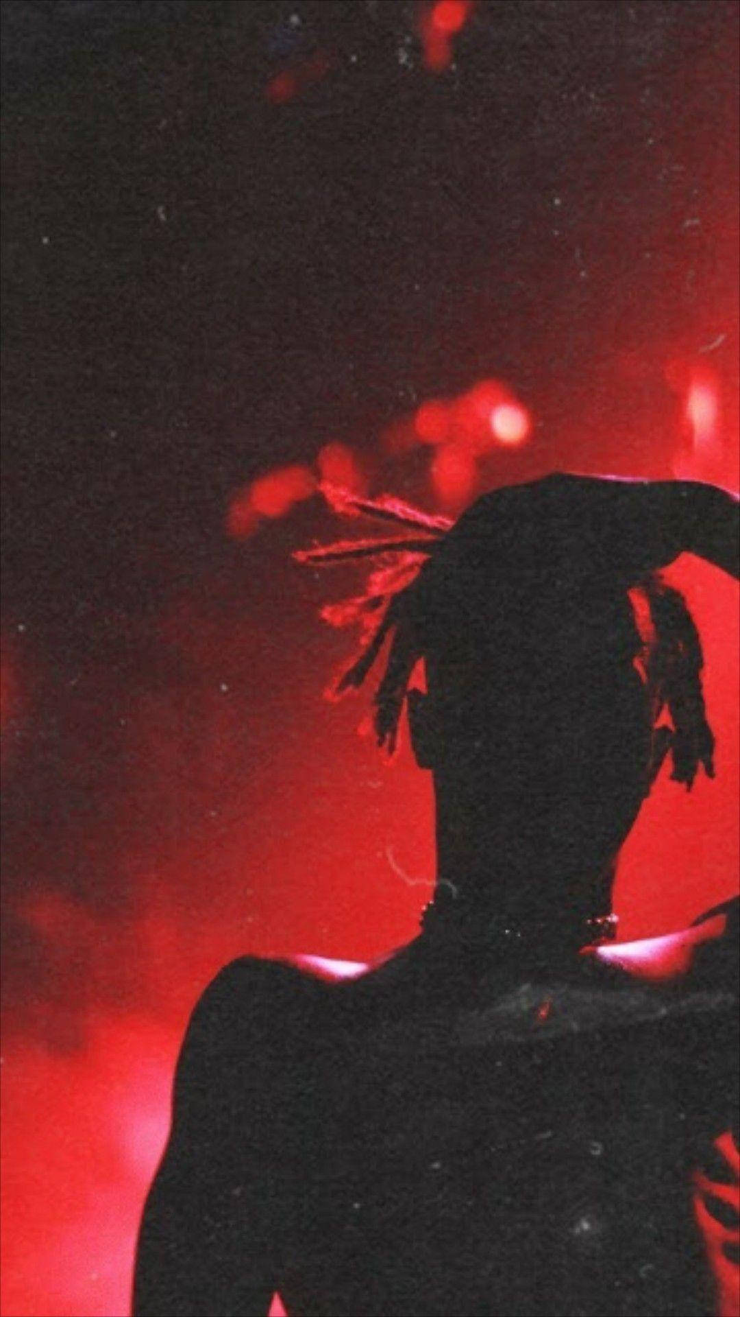 XXXTentacion, silhouette, dreadlocks, Full HD Phone Wallpaper