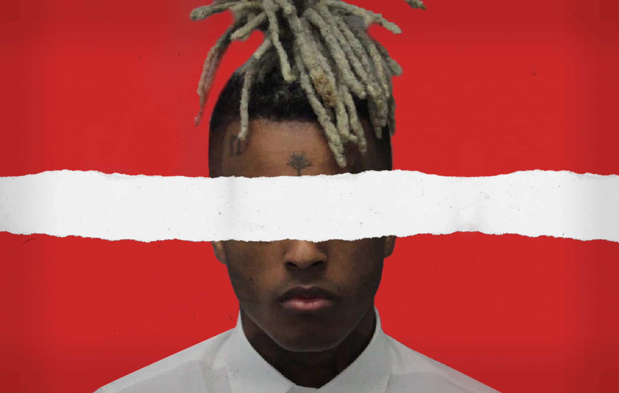 Xxxtentacion, dreadlocks, torn white strip, Full HD Desktop Wallpaper