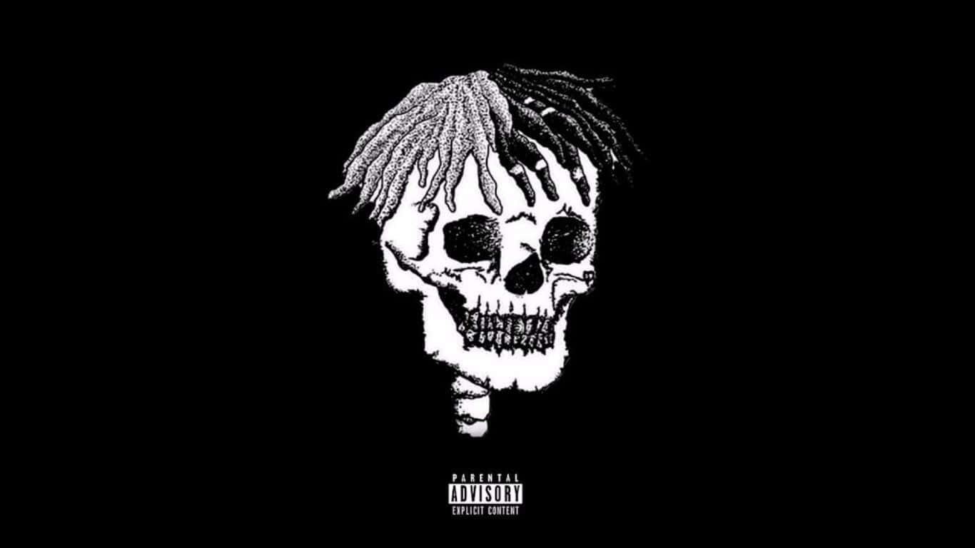 XXXTentacion, laptop, dark skull art, HD Desktop Wallpaper