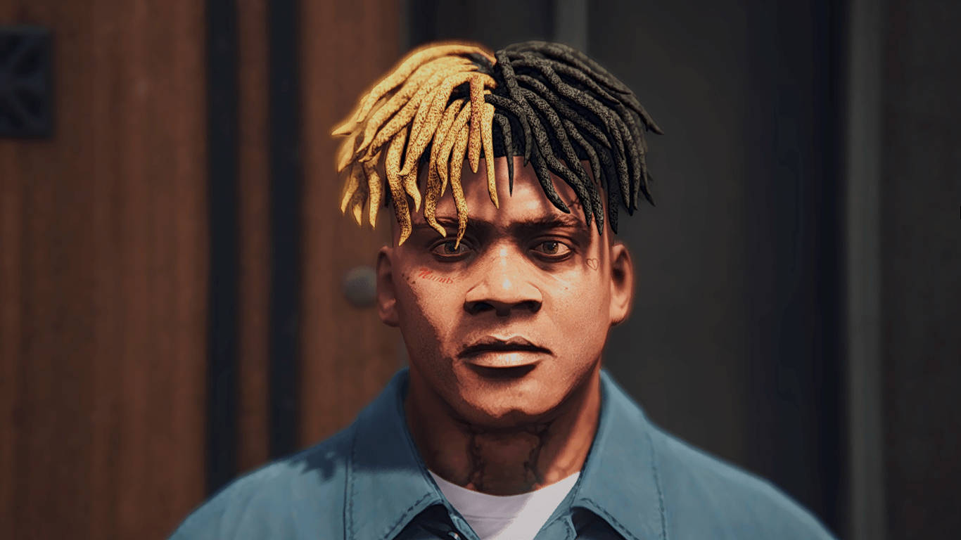 XXXTentacion, clay man, two-toned blonde and black dreadlocks, HD Desktop Wallpaper