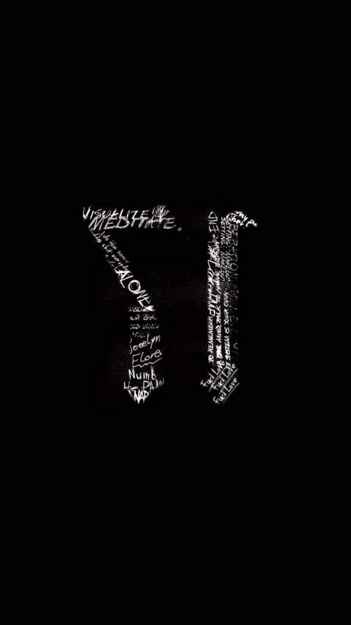 XXXTentacion, Tattoo Art, stark black background, HD Phone Wallpaper