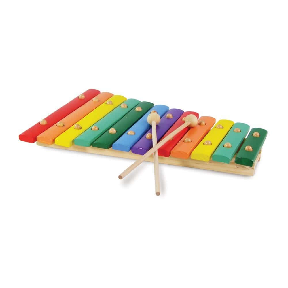 colorful childrens xylophone, rainbow colored keys, wooden xylophone, SD Desktop Wallpaper