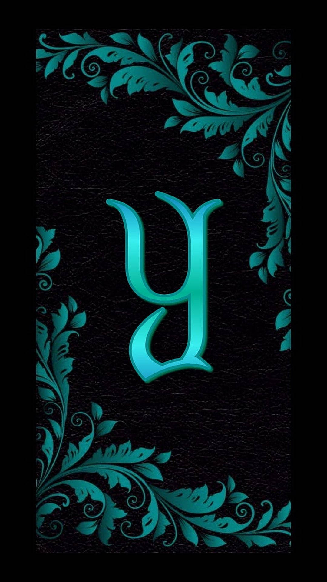 Letter Y, turquoise, teal, Full HD Phone Wallpaper