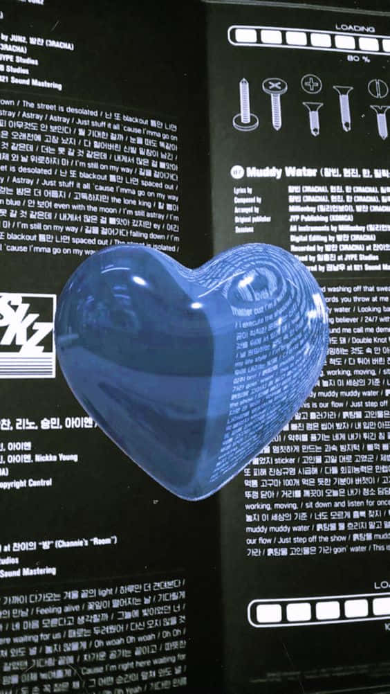 Blue Heart3 D Effect, Y2 K Aesthetic, translucent blue heart-shaped balloon, SD Phone Wallpaper