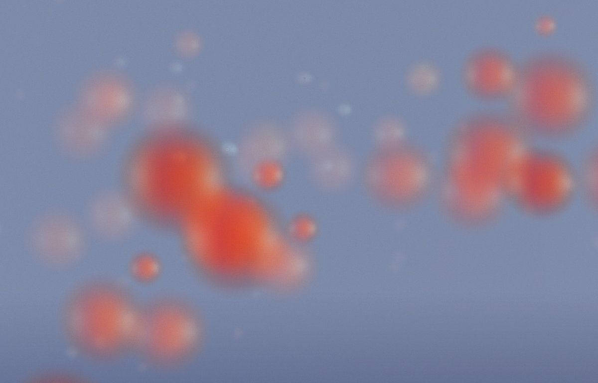 Y2k Aesthetic, faded orange spheres, soft blurred red spheres, SD Desktop Wallpaper