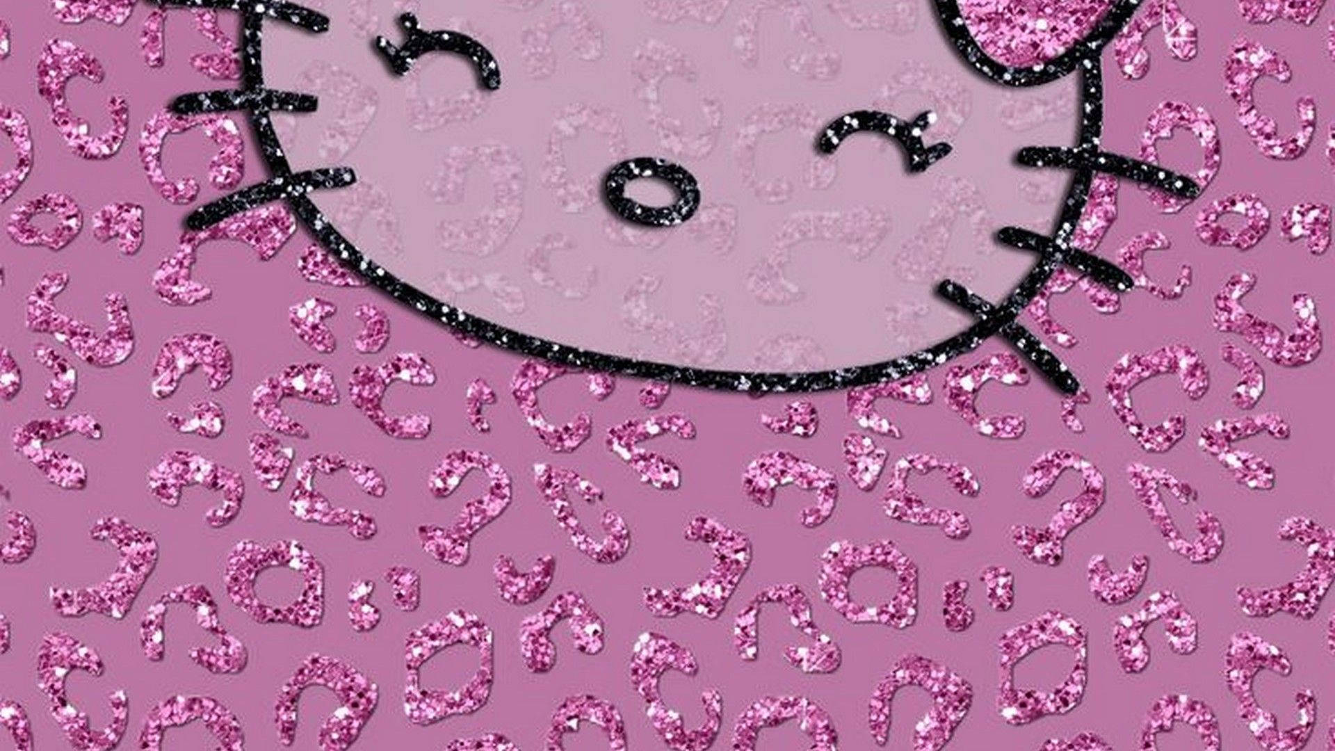 Y2k Aesthetic, pink Hello Kitty, glittery pink, Full HD Desktop Wallpaper