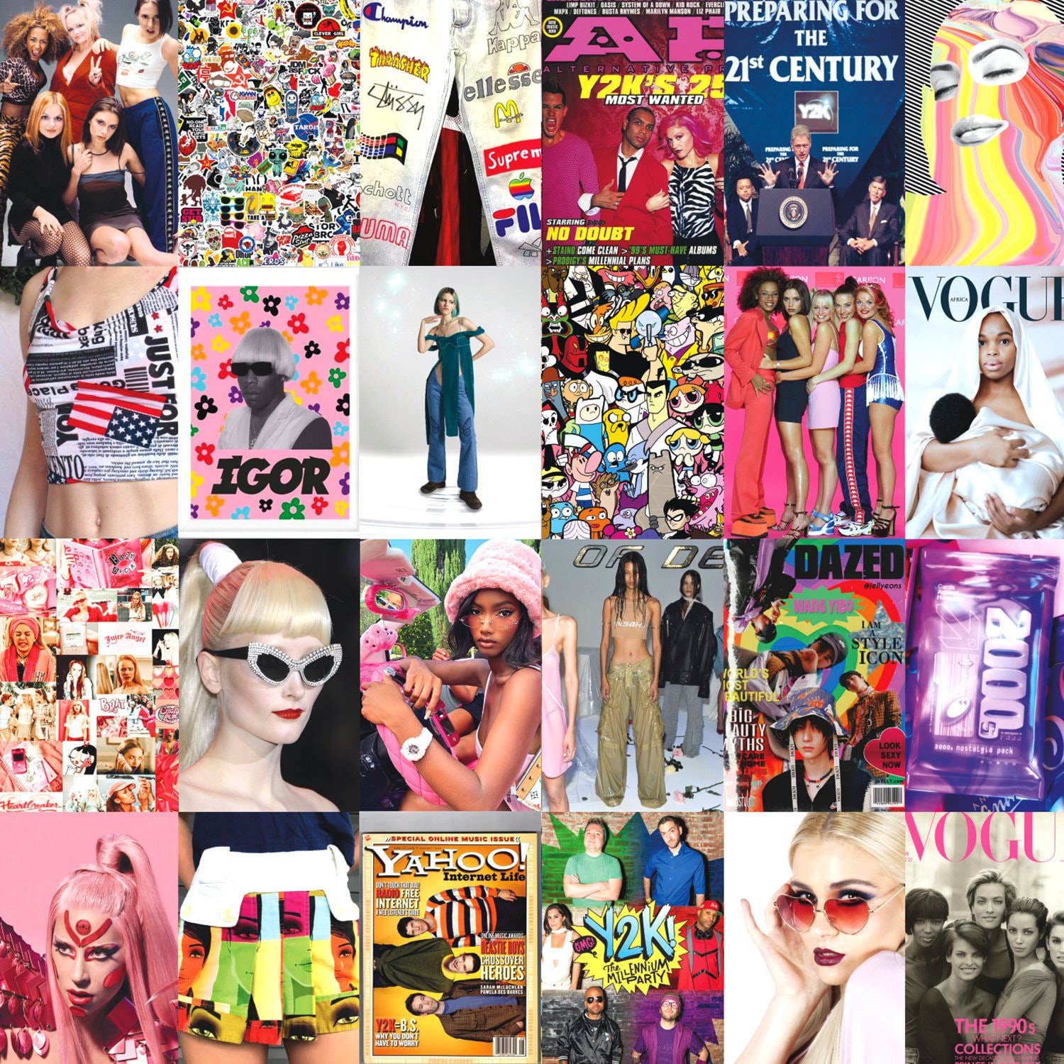 Y2K Fashion Model, 2000s pop culture icons, fashion magazines, HD Desktop Wallpaper