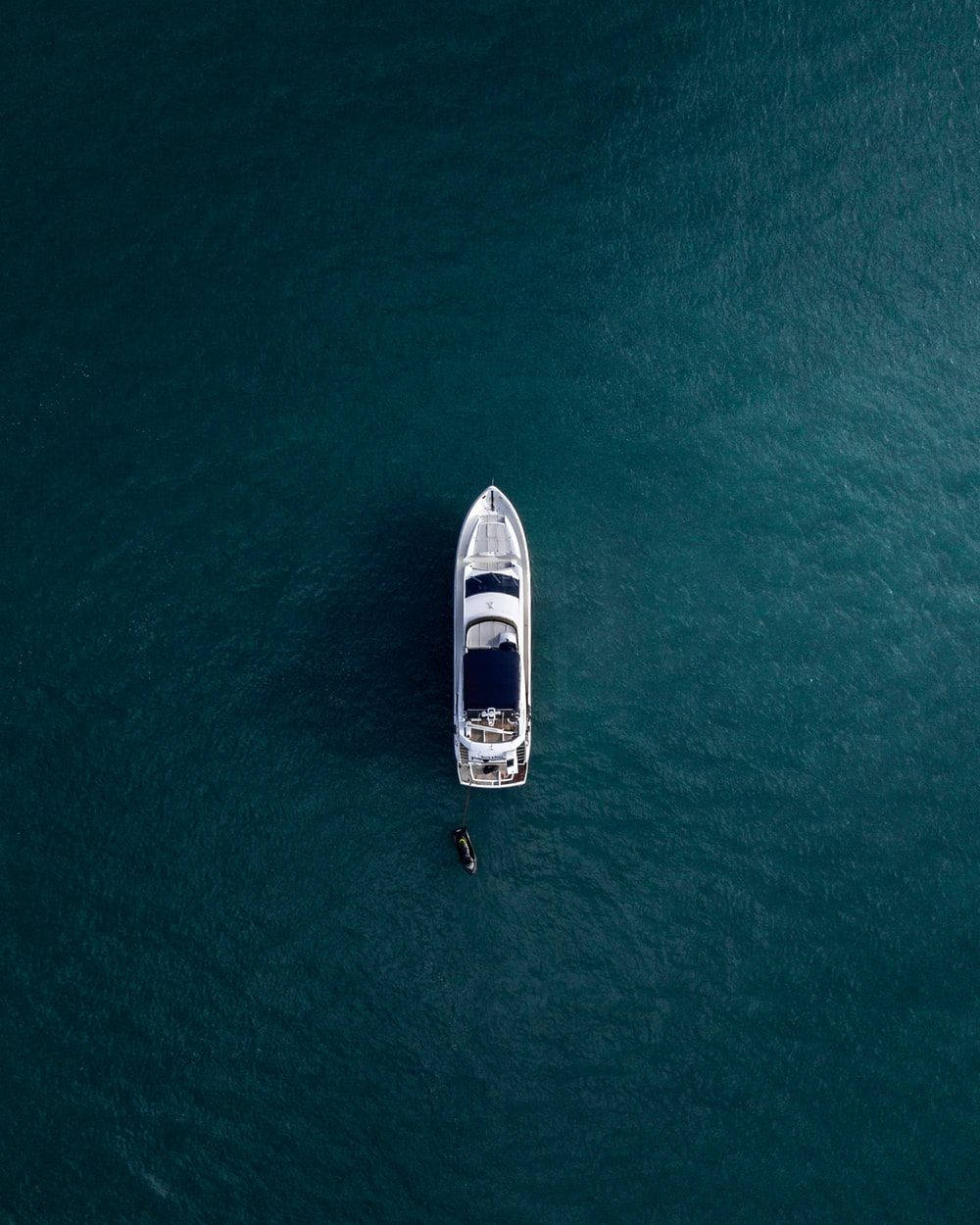 yacht, sleek white yacht, vast teal ocean waters, SD Phone Wallpaper