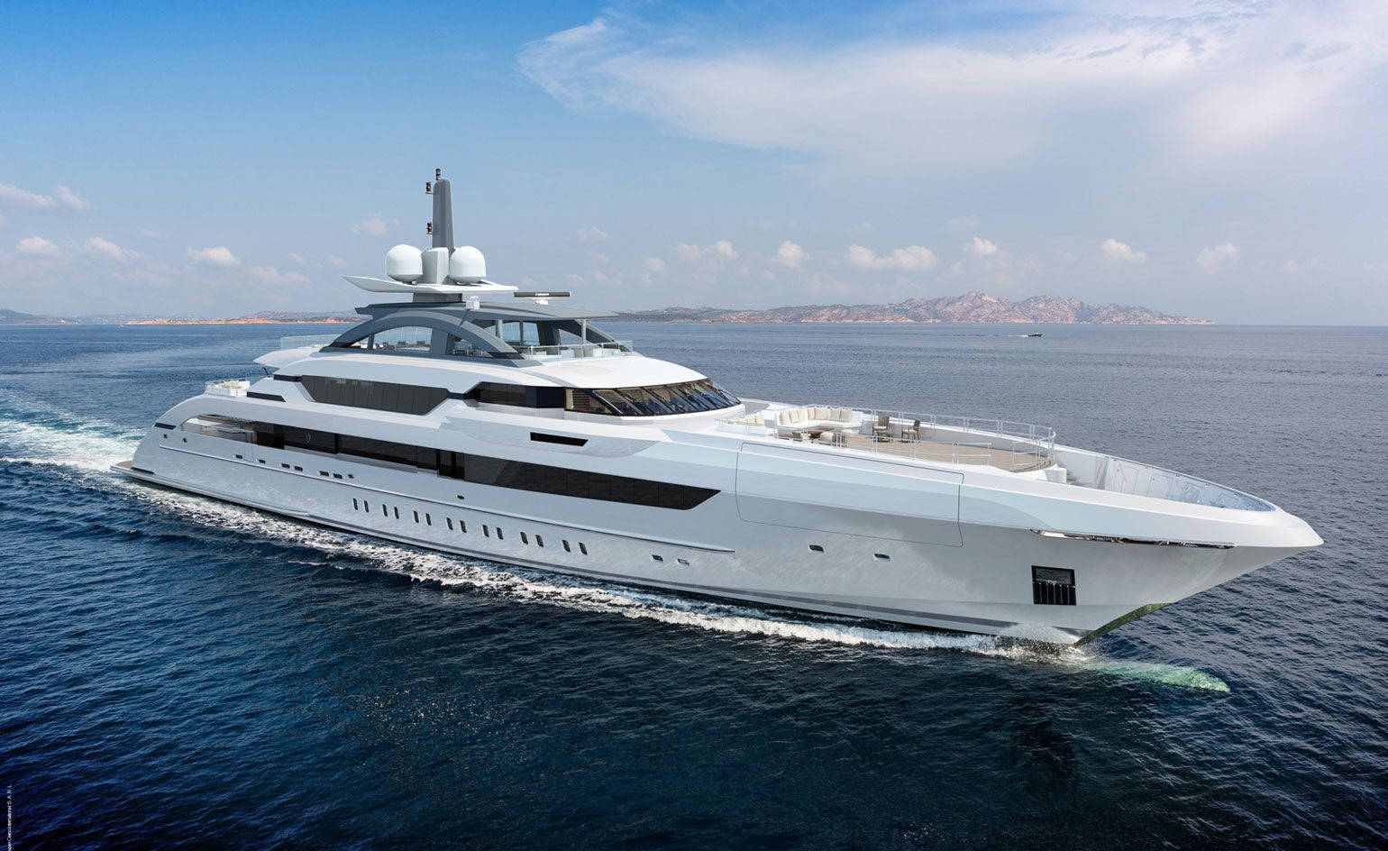White Ocean Yacht, sleek white luxury yacht, deep blue ocean waters, HD Desktop Wallpaper