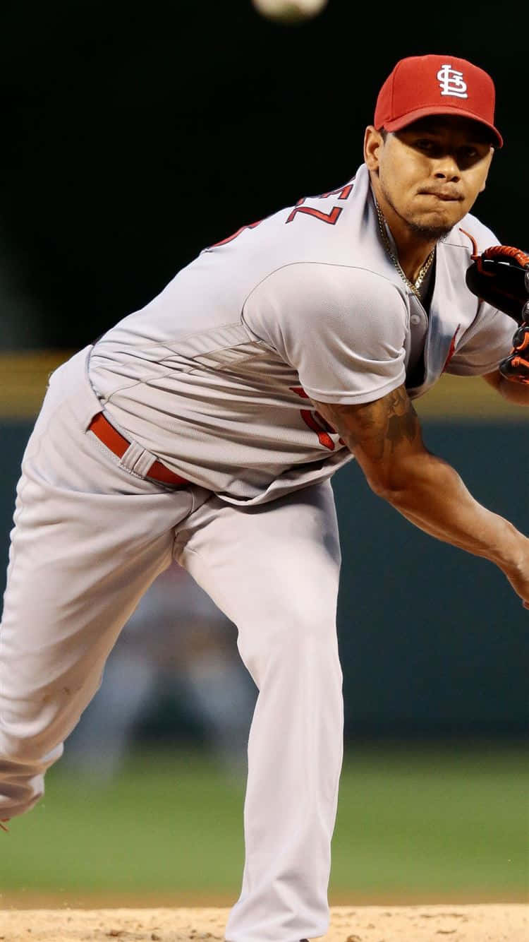 Yadier Molina, red cap, white uniform, HD Phone Wallpaper