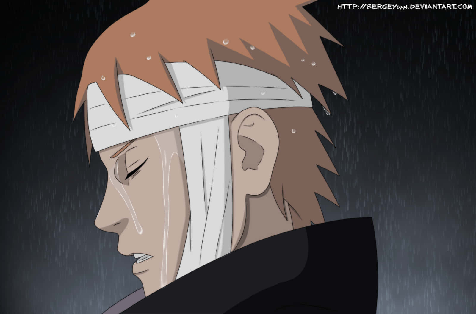 Yahiko, orange hair, headband, HD Desktop Wallpaper