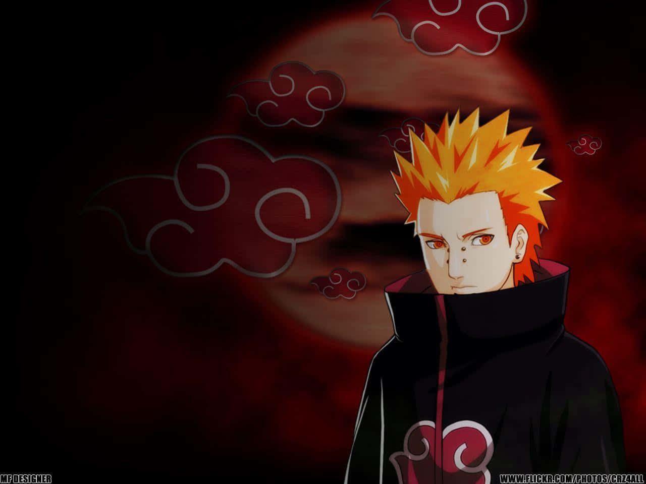 Yahiko, black cloak, red cloud symbol, HD Desktop Wallpaper