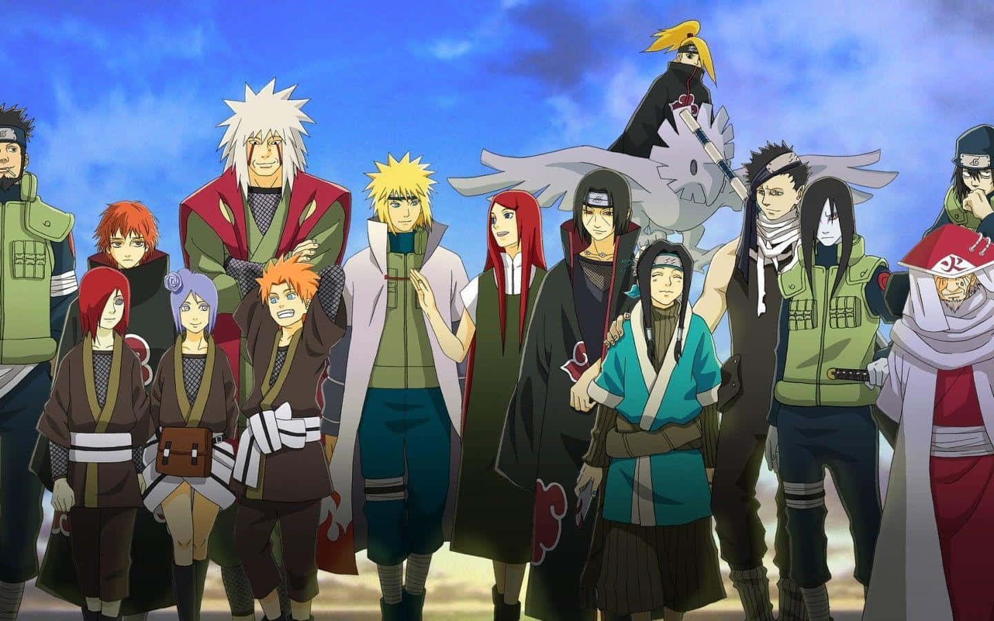 Yahiko, village, anime group of ninjas, HD Desktop Wallpaper