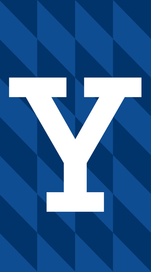 Yale University, Y Bold Typeface, white, SD Phone Wallpaper