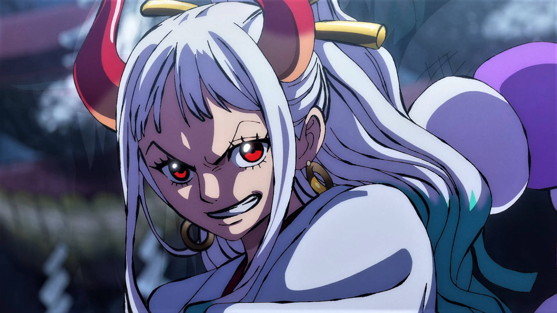 Yamato, anime girl, silver hair, Full HD Desktop Wallpaper