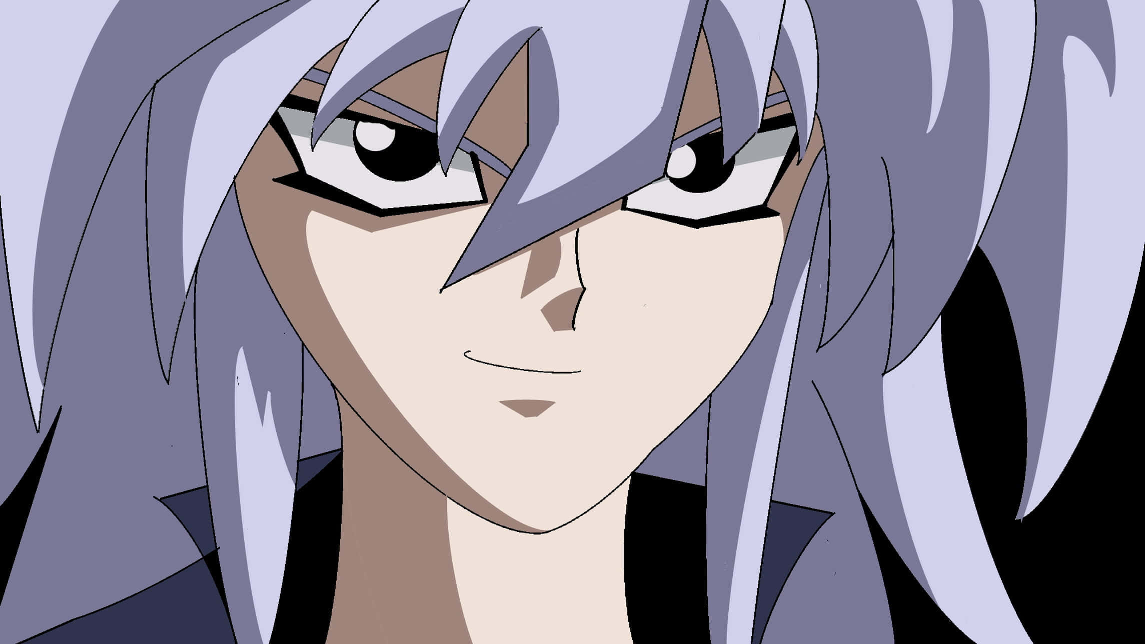 Yami Bakura, silver hair, intense eyes, Full HD Desktop Wallpaper