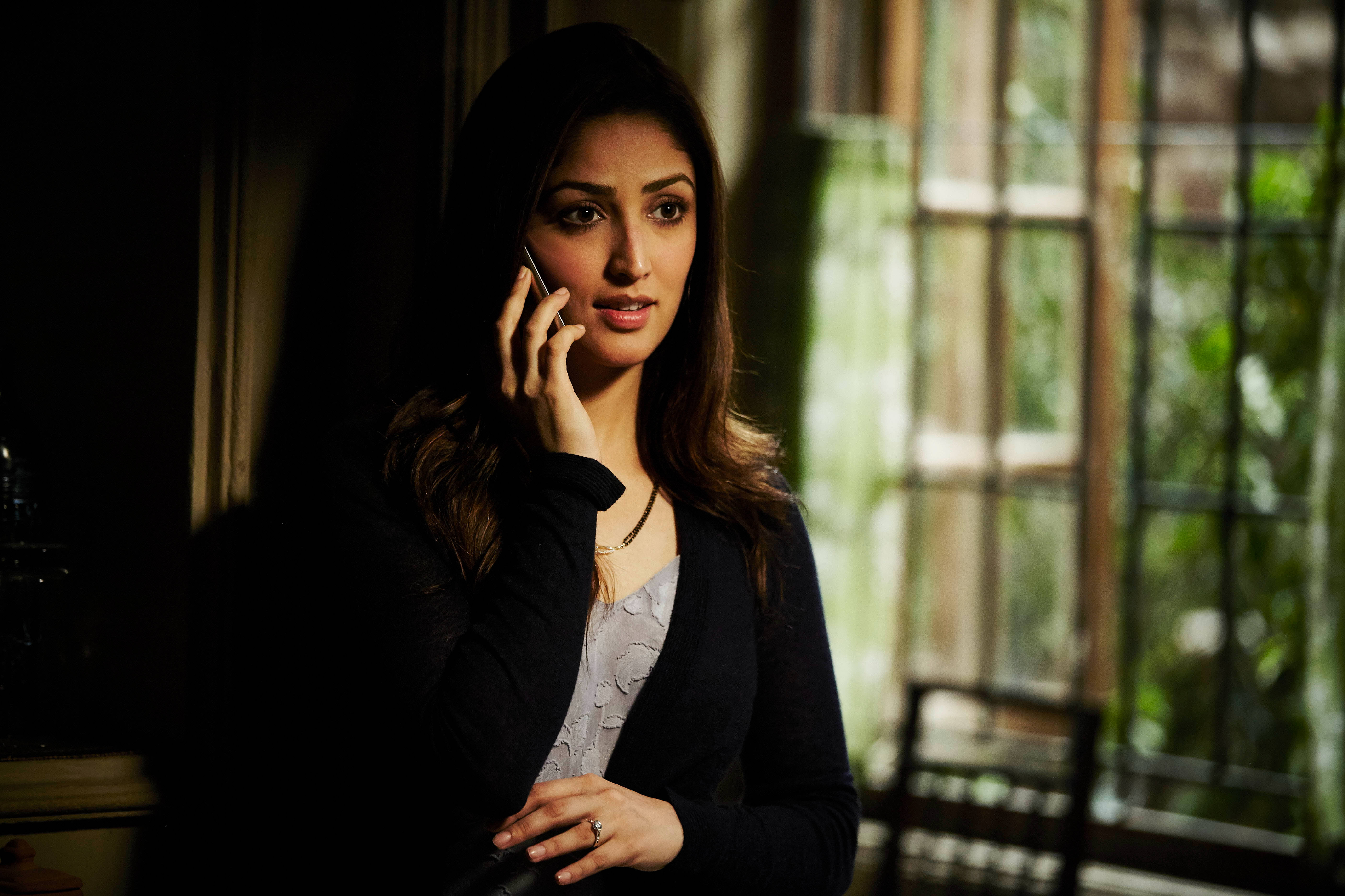 Yami Gautam, dark blazer, sunlit window, 5K Desktop Wallpaper