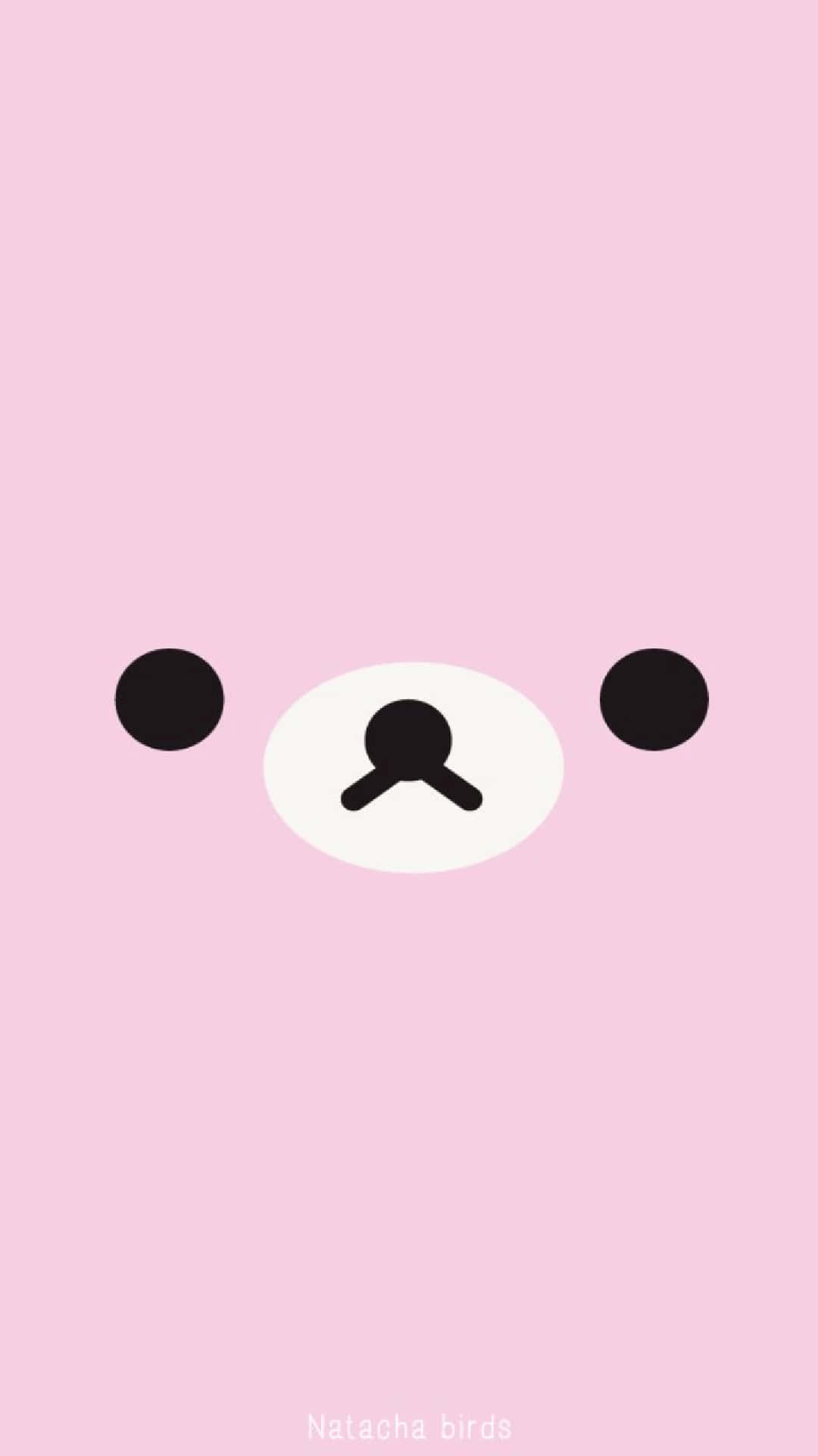 Yami Kawaii, pink background, white oval face, Full HD Phone Wallpaper