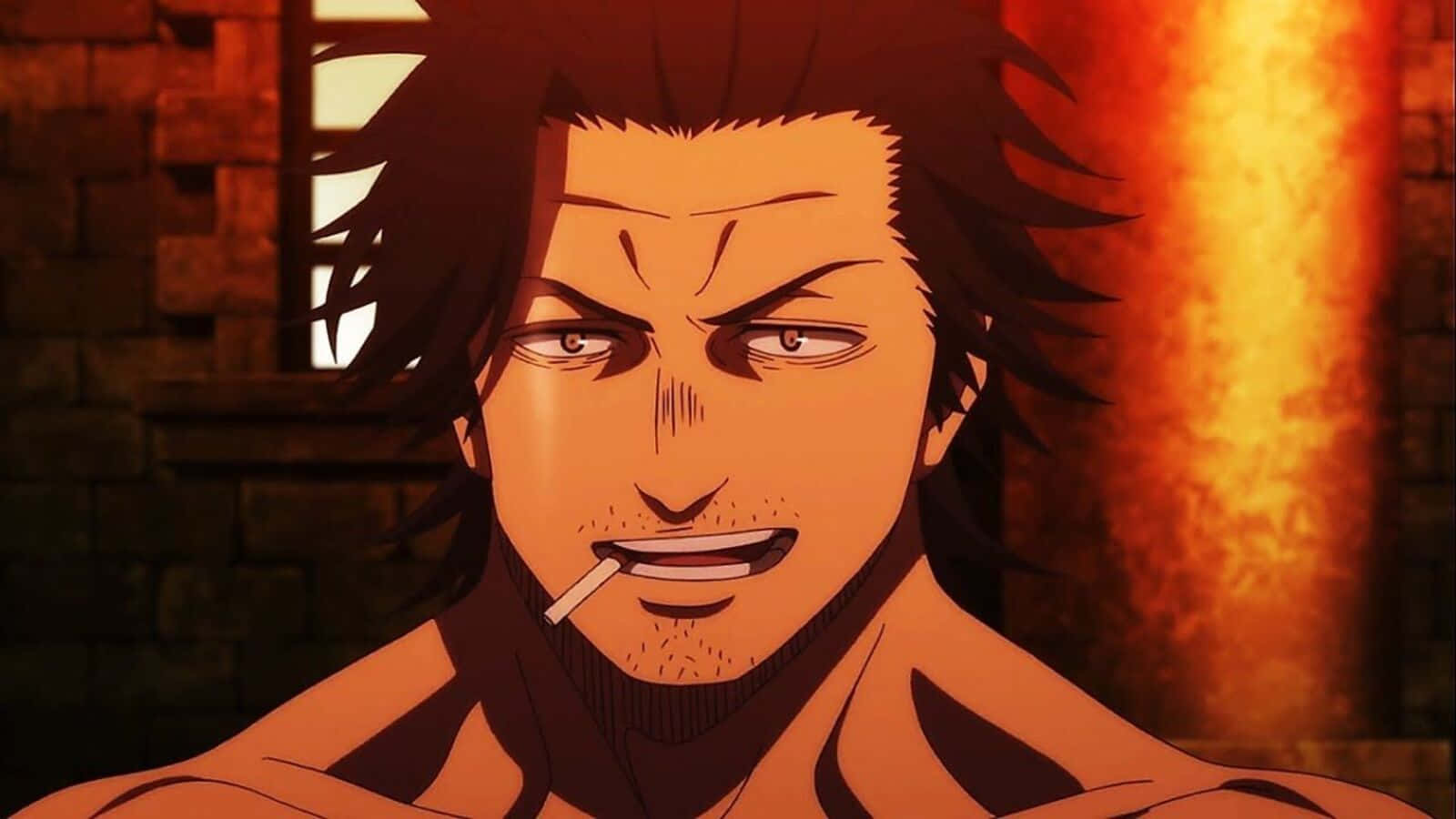 Yami Sukehiro, spiky dark hair, cigarette, HD Desktop Wallpaper