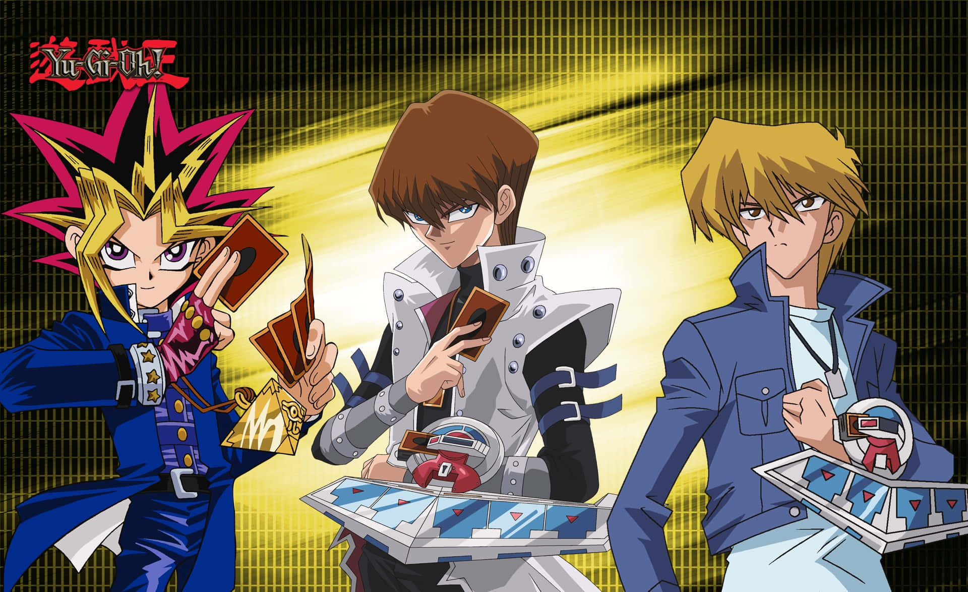 Yami Yugi, duel disks, cards, Full HD Desktop Wallpaper