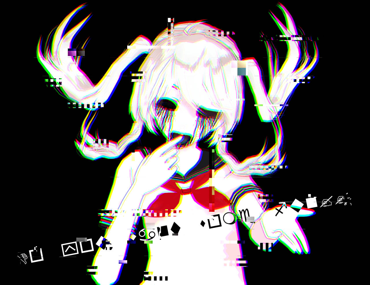 Yandere Simulator, anime girl, white hair, HD Desktop Wallpaper