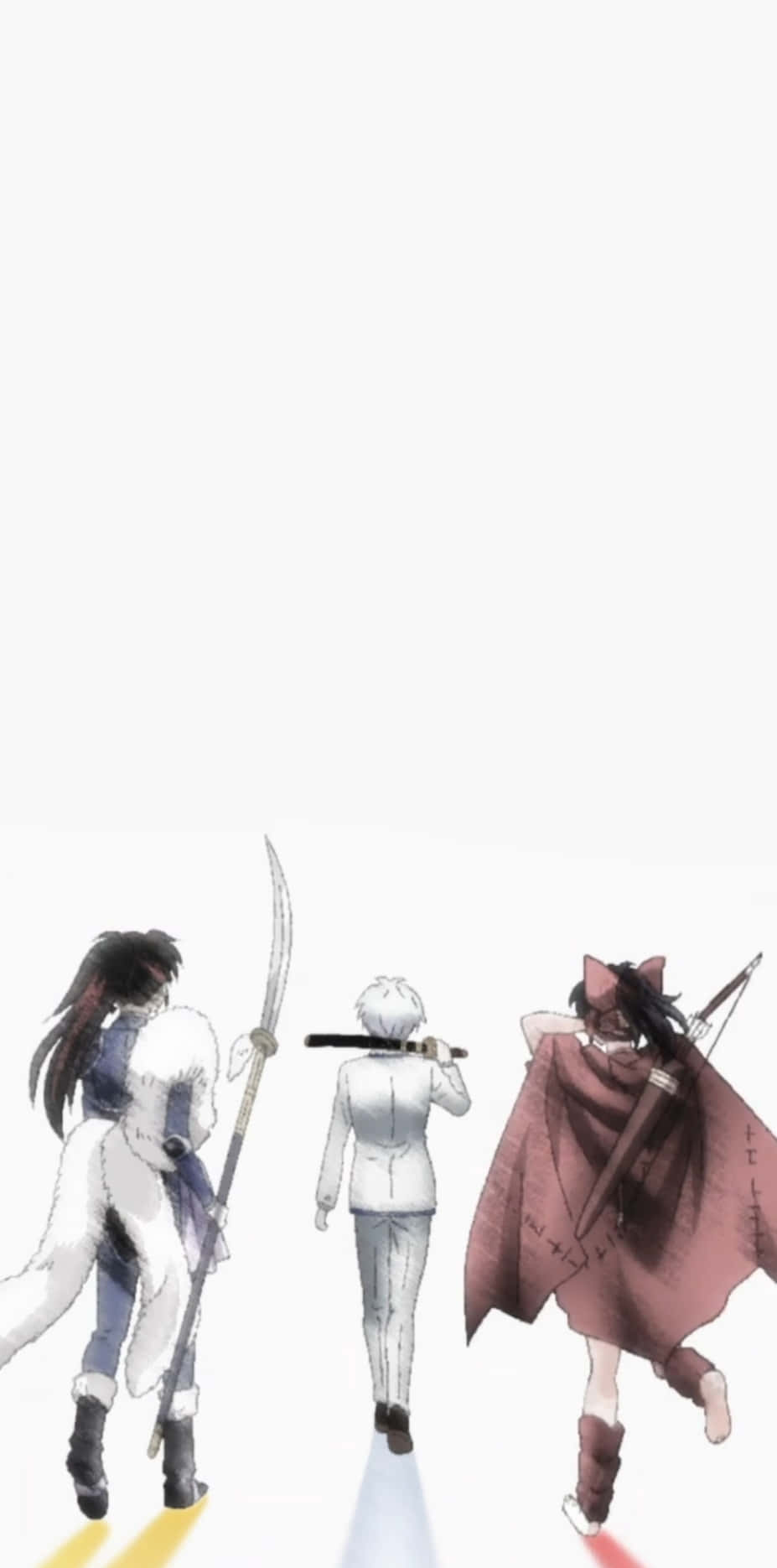 Yashahime, anime characters, swords on backs, HD Phone Wallpaper
