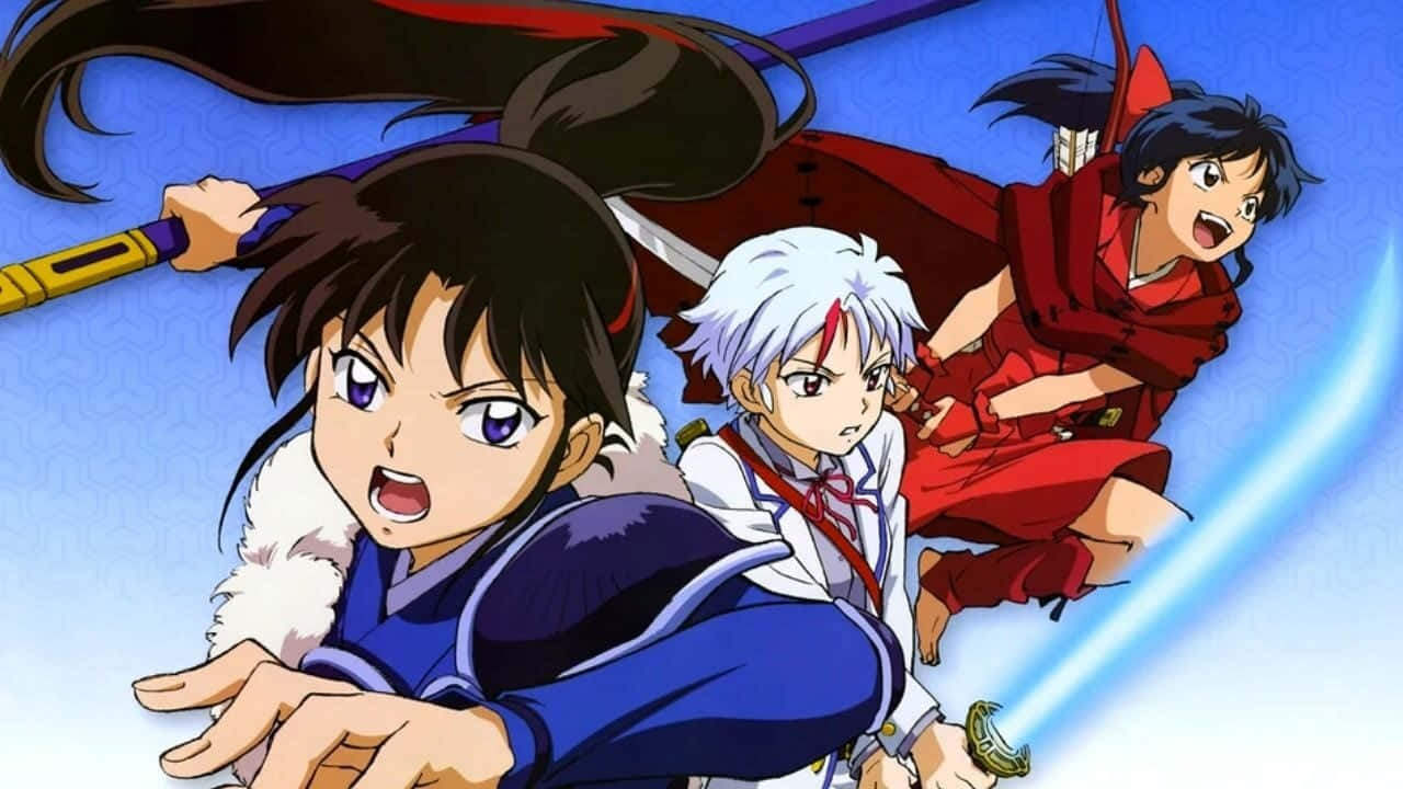 Yashahime, anime warriors, swords, HD Desktop Wallpaper