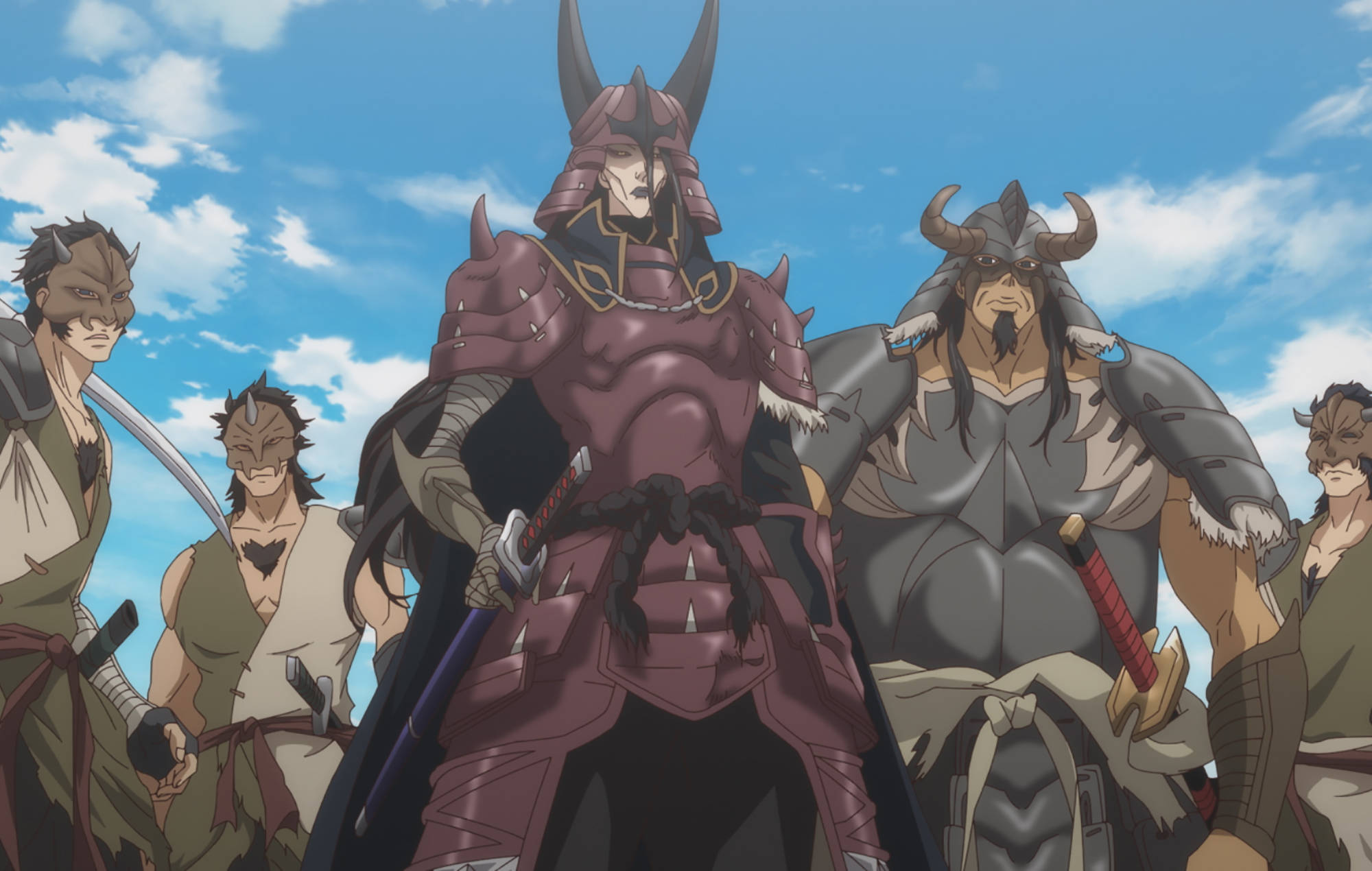 Yasuke, anime warriors, demonic features, Full HD Desktop Wallpaper