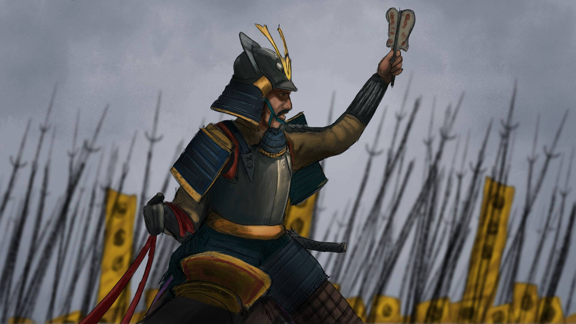 Yasuke, samurai warrior, detailed armor, Full HD Desktop Wallpaper