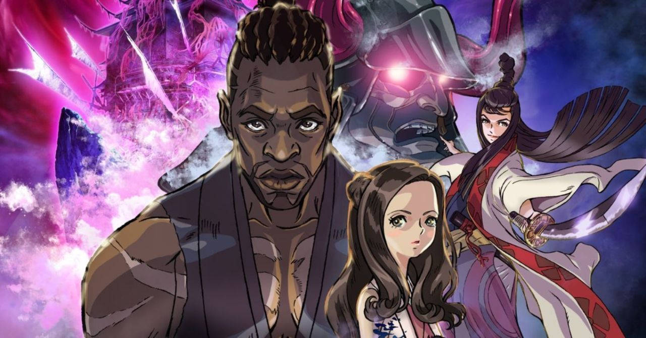 Yasuke, muscular man, young girl, HD Desktop Wallpaper