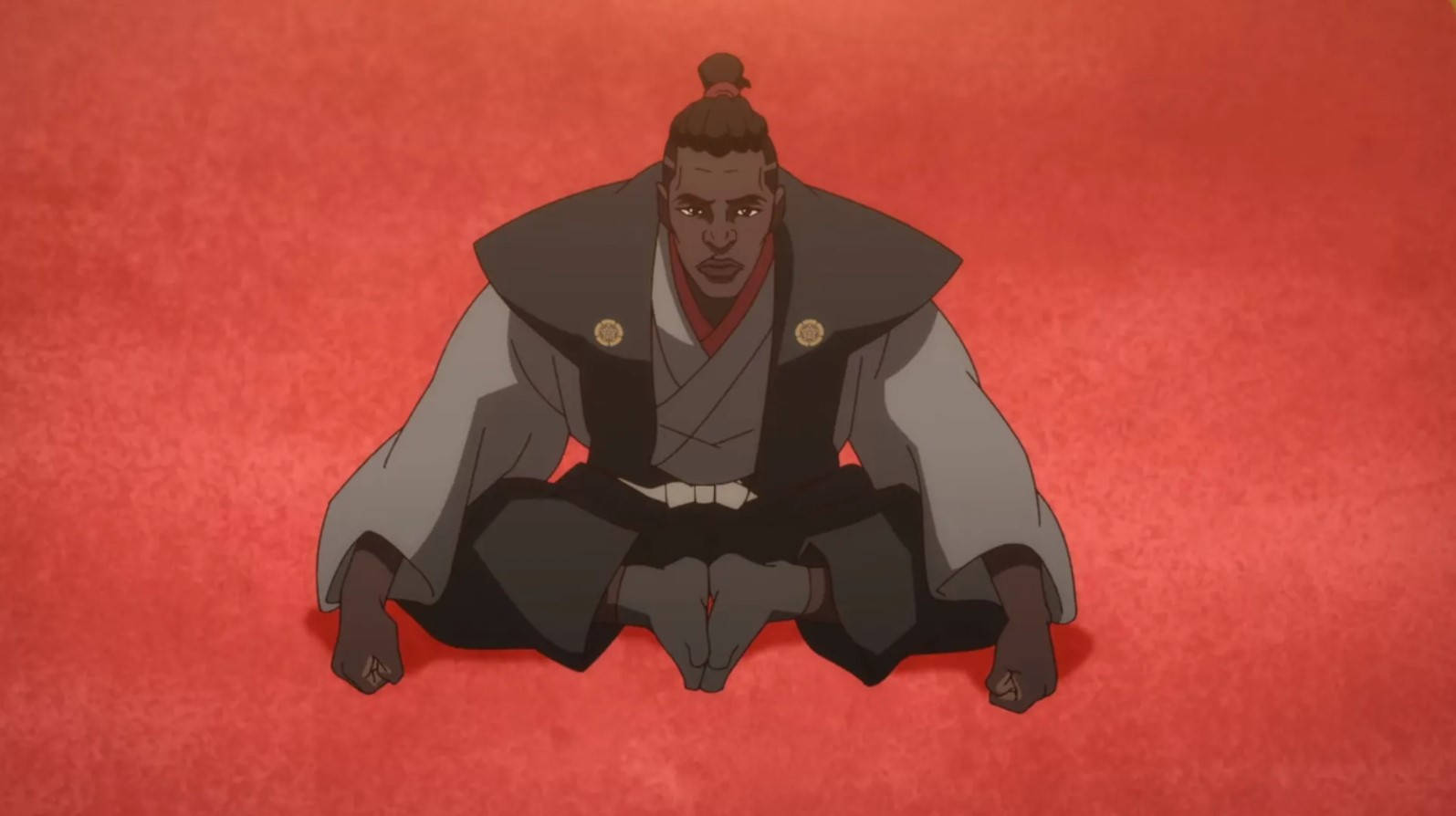 Yasuke, red setting, textured red floor, HD Desktop Wallpaper
