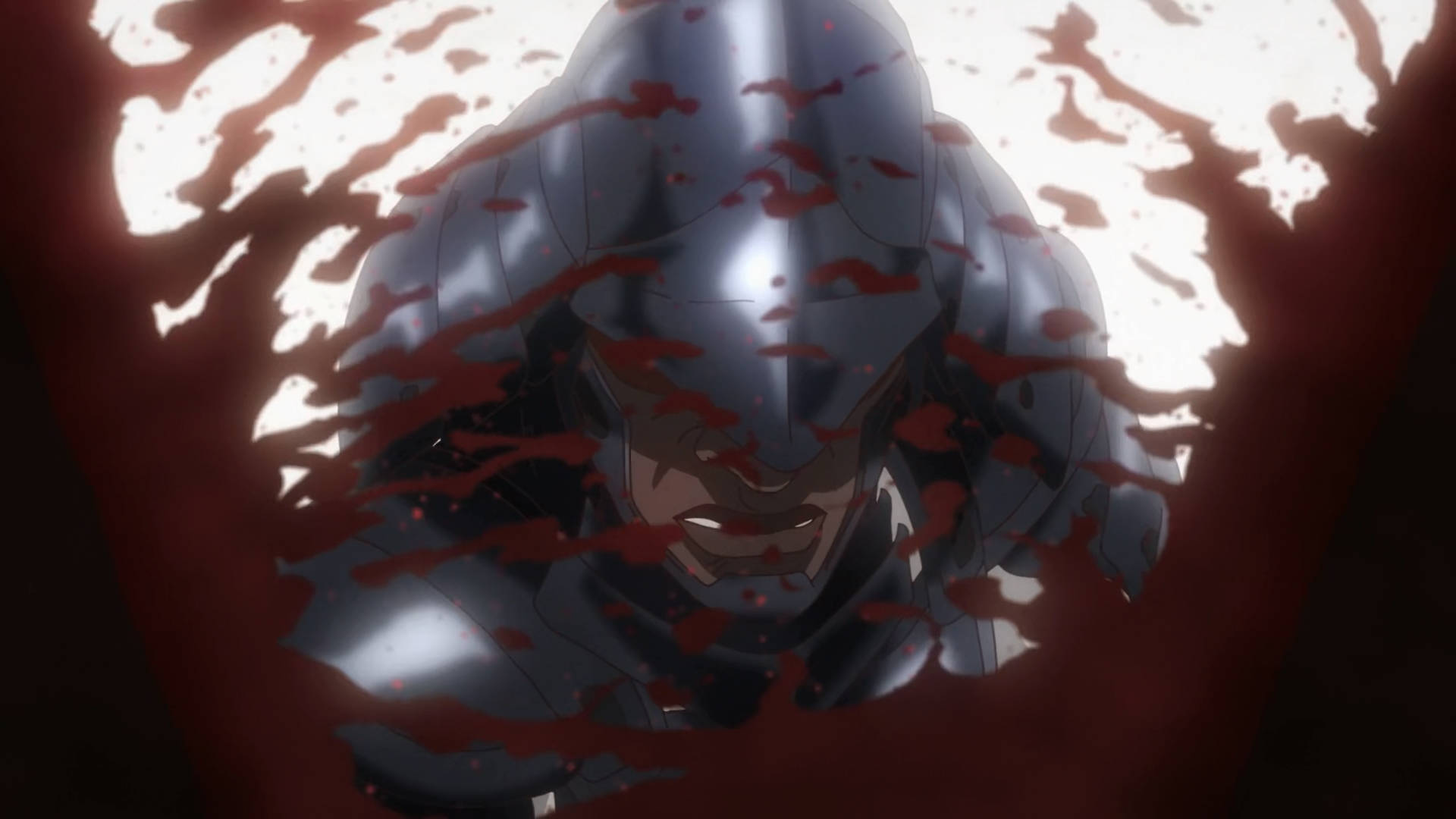 Yasuke, blood-splattered, glowing white aperture, Full HD Desktop Wallpaper
