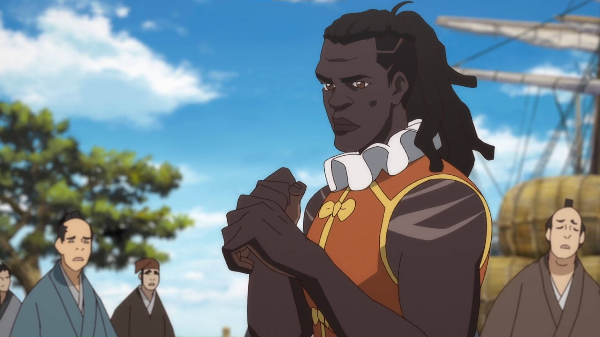 Yasuke, anime character, dark skin, Full HD Desktop Wallpaper