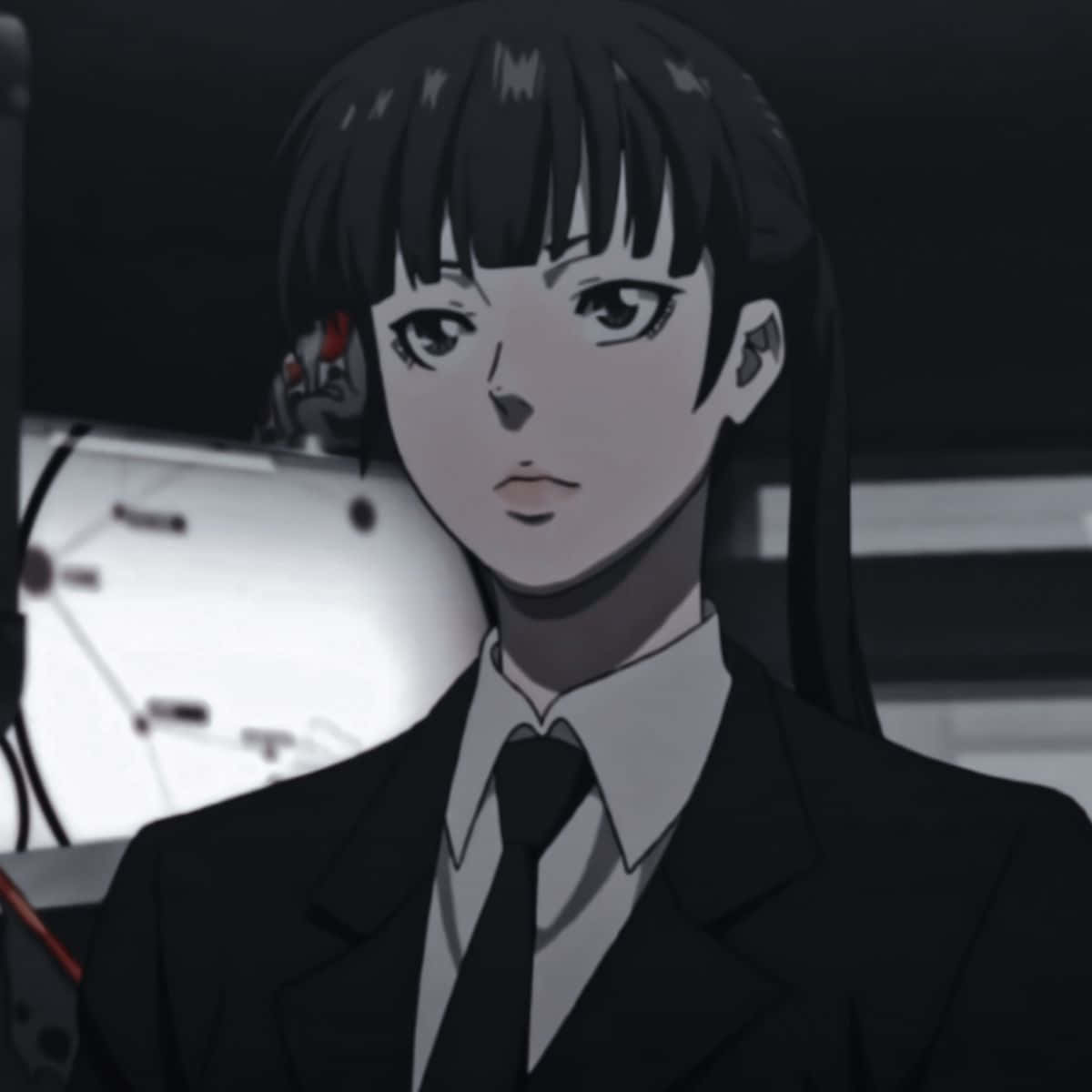 Yayoi Kunizuka, black hair, suit, SD Desktop Wallpaper